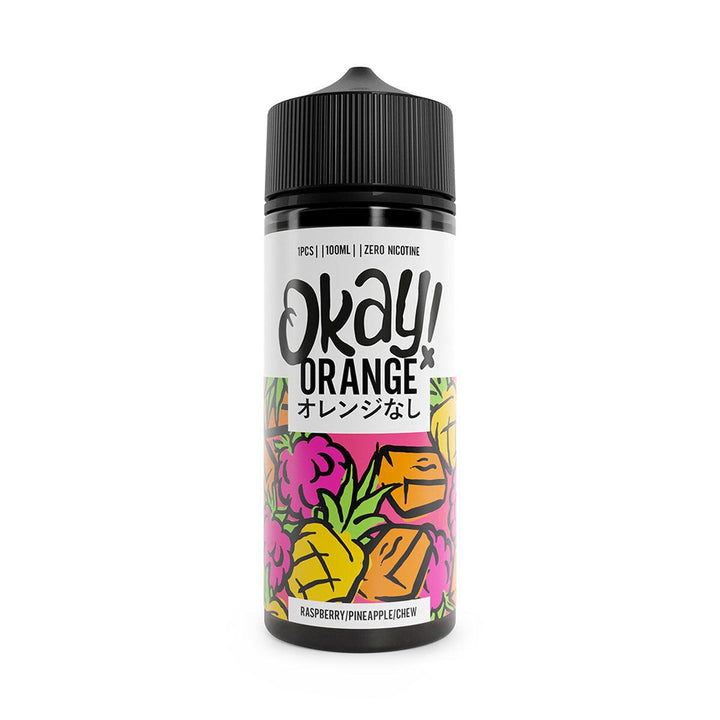 Okay Orange - Raspberry and Pineapple Chew 100ml Shortfill Okay Orange - Raspberry and Pineapple Chew 100ml Shortfill - undefined | Free UK Delivery | Lincolnshire Vapours