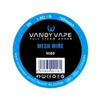 Vandy Vape Ni80 Mesh Wire Spools Vandy Vape Ni80 Mesh Wire Spools - undefined | Free UK Delivery | Lincolnshire Vapours